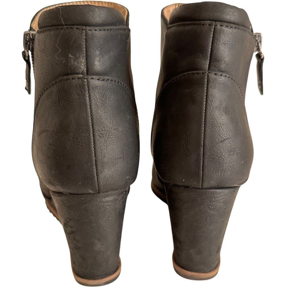 Soul Naturalizer Womens Size 10M Haley Black Wedge Boots Shoes Careerwear Witchy - Picture 3 of 16